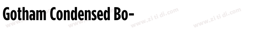 Gotham Condensed Bo字体转换